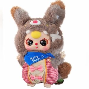 Baby Three 400% V2 Plush NEW - Gray Wolf Special Eyes